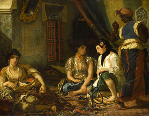 Eugène Delacroix's Women of Algiers (photo by Franck Raux, RMN-Grand Palais/Musée du Louvre, 1833–1834)