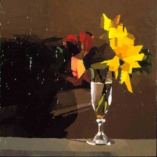 Dik F. Liu's Two Flowers in a Liquor Glass (Allen Sheppard Gallery, 2001)
