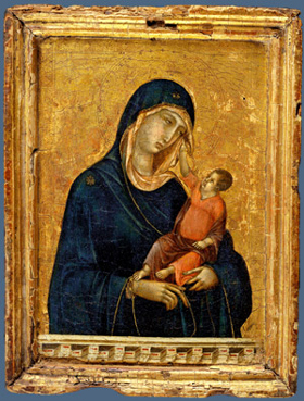 Duccio's Madonna and Child (Metropolitan Museum, c. 1300)