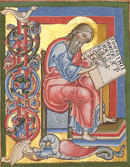 Heiningen Gospel's Saint Matthew (Morgan Library, c. 1180–1200)