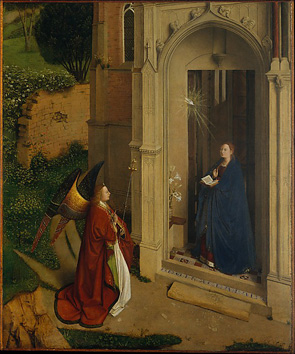 Haber's Art Reviews: Hubert van Eyck and the Friedsam Annunciation